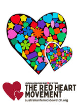 Load image into Gallery viewer, Red heart movement by Sherele Moody FREE PRINTABLE colouring in sheet Digital download
