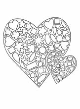 Load image into Gallery viewer, Red heart movement by Sherele Moody FREE PRINTABLE colouring in sheet Digital download
