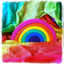 Load image into Gallery viewer, Wooden rainbow handmade toy
