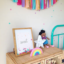 Load image into Gallery viewer, Wooden rainbow handmade toy

