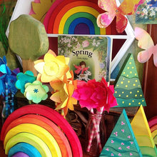 Load image into Gallery viewer, Wooden rainbow handmade toy
