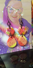 Load image into Gallery viewer, SALE $10!!!!  Tropical fruit handmade polymer clay earrings
