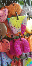 Load image into Gallery viewer, Fairy bread &amp; rainbows handmade polymer clay earrings
