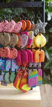 Load image into Gallery viewer, Foxy lady handmade glitter polymer clay earrings
