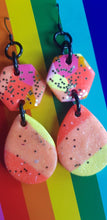 Load image into Gallery viewer, SALE $10!!!!  Tropical fruit handmade polymer clay earrings
