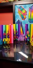 Load image into Gallery viewer, Sunshine rainbows handmade polymer clay earrings
