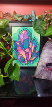 Load image into Gallery viewer, Rainbow quartz point art
