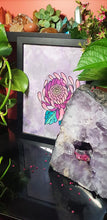 Load image into Gallery viewer, Pastel crysanthemum flower Australian floral tattoo inspired artwork
