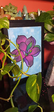 Load image into Gallery viewer, Magenta magnolia flower Australian floral tattoo inspired artwork
