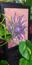 Load image into Gallery viewer, Rusty pink peony flower Australian floral tattoo inspired artwork
