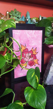 Load image into Gallery viewer, Red peony Australian floral tattoo inspired artwork
