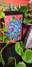 Load image into Gallery viewer, Indigo lotus flower Australian floral tattoo inspired artwork
