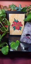 Load image into Gallery viewer, Sunny red orange peony Australian floral tattoo inspired artwork
