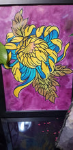 Load image into Gallery viewer, Yellow crysanthemum flower Australian floral tattoo inspired artwork
