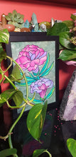 Load image into Gallery viewer, Pink &amp; purple carnation flower Australian floral tattoo inspired artwork

