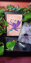 Load image into Gallery viewer, Purple magnolia flower Australian floral tattoo inspired artwork
