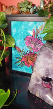 Load image into Gallery viewer, Pink lily flower Australian floral tattoo inspired artwork
