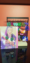 Load image into Gallery viewer, Pink spring handmade glitter polymer clay earrings
