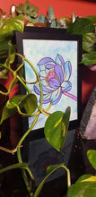 Load image into Gallery viewer, Lavender lotus flower Australian floral tattoo inspired artwork
