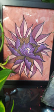 Load image into Gallery viewer, Rusty pink peony flower Australian floral tattoo inspired artwork
