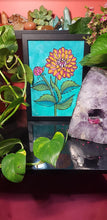 Load image into Gallery viewer, Orange dahlia flower Australian floral tattoo inspired artwork
