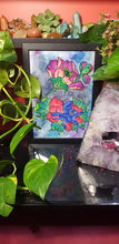 Load image into Gallery viewer, Lotus pair flower Australian floral tattoo inspired artwork
