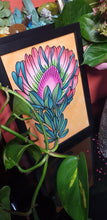 Load image into Gallery viewer, Waratah flower Australian floral tattoo inspired artwork
