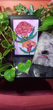 Load image into Gallery viewer, Red &amp; orange carnations flower Australian floral tattoo inspired artwork

