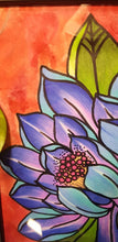 Load image into Gallery viewer, Indigo lotus flower Australian floral tattoo inspired artwork
