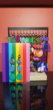 Load image into Gallery viewer, Tranquility handmade glitter polymer clay earrings
