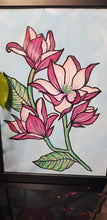 Load image into Gallery viewer, Magnolia flower Australian floral tattoo inspired artwork
