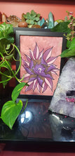 Load image into Gallery viewer, Rusty pink peony flower Australian floral tattoo inspired artwork
