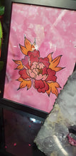 Load image into Gallery viewer, Red peony Australian floral tattoo inspired artwork
