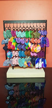 Load image into Gallery viewer, Ocean breeze handmade glitter polymer clay earrings
