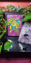 Load image into Gallery viewer, Yellow crysanthemum flower Australian floral tattoo inspired artwork
