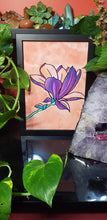 Load image into Gallery viewer, Purple magnolia flower Australian floral tattoo inspired artwork
