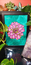 Load image into Gallery viewer, Magenta dahlia flower Australian floral tattoo inspired artwork
