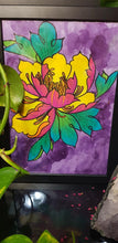 Load image into Gallery viewer, Yellow crysanthemum flower Australian floral tattoo inspired artwork

