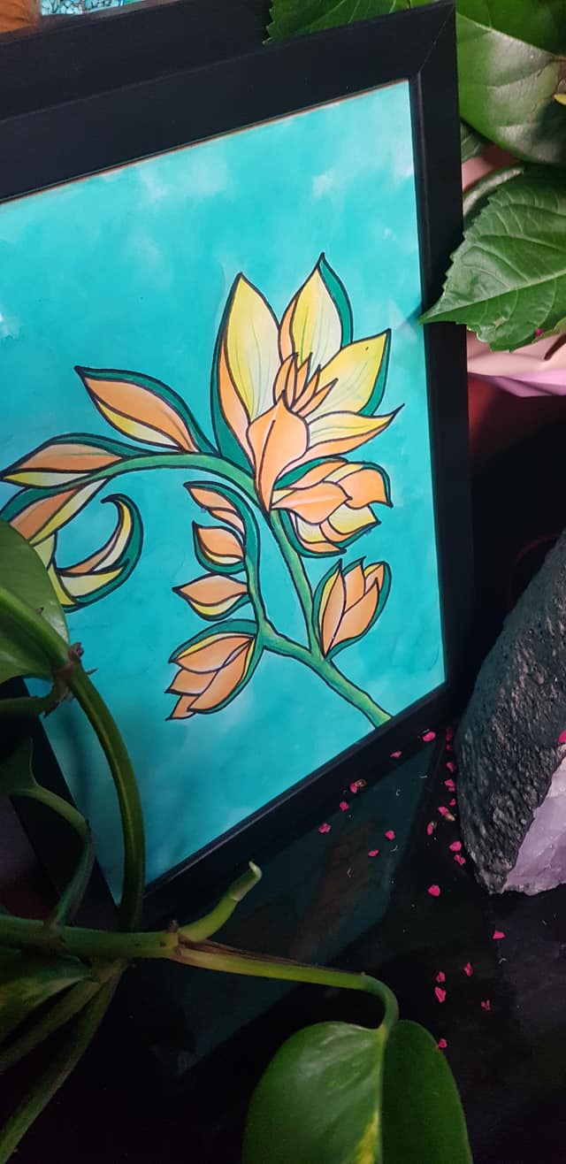 Freesia flower Australian floral tattoo inspired artwork