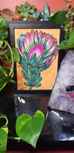Load image into Gallery viewer, Waratah flower Australian floral tattoo inspired artwork
