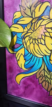 Load image into Gallery viewer, Yellow crysanthemum flower Australian floral tattoo inspired artwork
