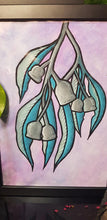 Load image into Gallery viewer, Eucalyptus buds flower Australian floral tattoo inspired artwork
