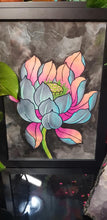 Load image into Gallery viewer, Pastel lotus flower Australian floral tattoo inspired artwork
