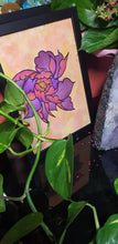 Load image into Gallery viewer, Purple peony flower Australian floral tattoo inspired artwork
