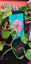 Load image into Gallery viewer, Magenta dahlia flower Australian floral tattoo inspired artwork
