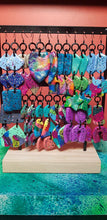Load image into Gallery viewer, Turkish delight glitter handmade earrings polymer clay
