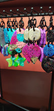 Load image into Gallery viewer, Lucky stars glitter handmade earrings polymer clay
