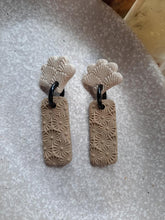 Load image into Gallery viewer, Mustard seeds stud handmade earrings polymer clay earthy

