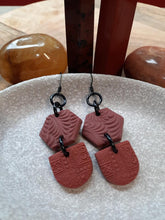 Load image into Gallery viewer, Fragrant cloves dangle handmade earrings polymer clay earthy
