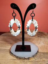 Load image into Gallery viewer, River sand dangle handmade earrings polymer clay earthy
